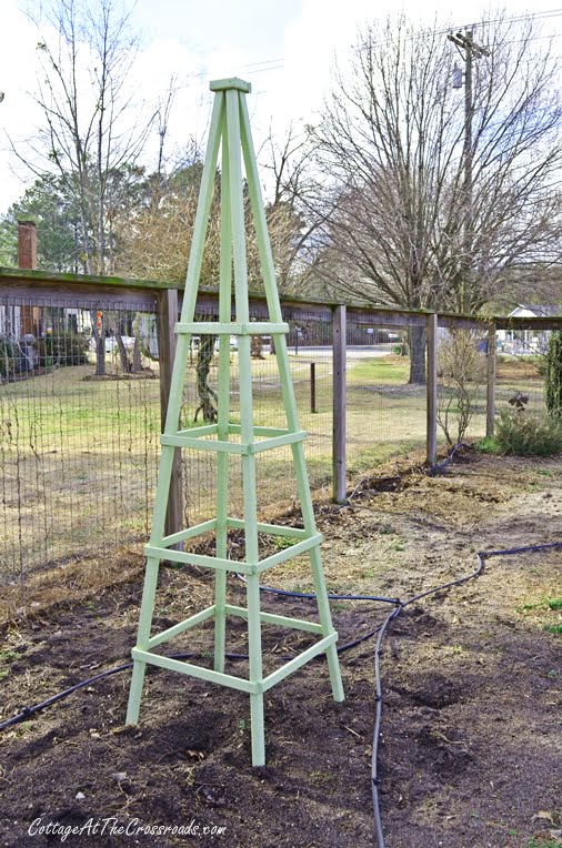 Diy Wooden Garden Obelisk, Wood Garden Tripod Trellis