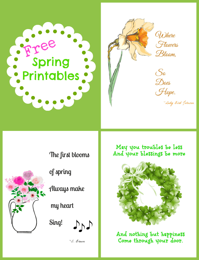 Free spring printables | cottage at the crossroads