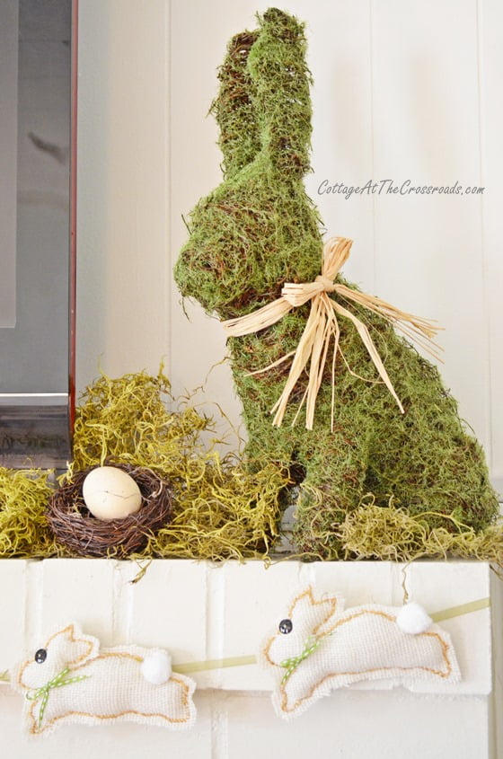 Spring mantel | cottage at the crossroads