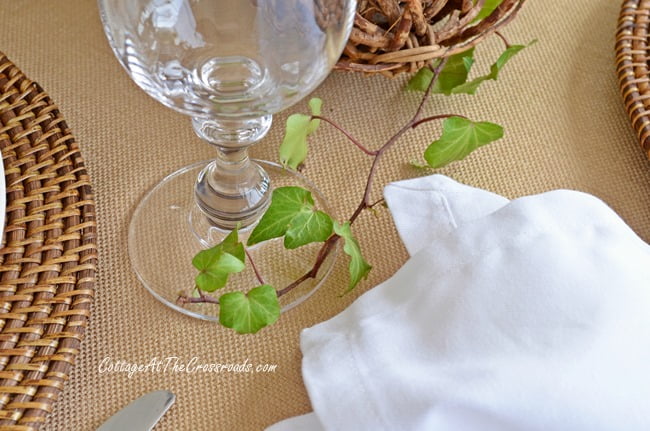 Neutral bunny tablescape | cottage at the crossroads