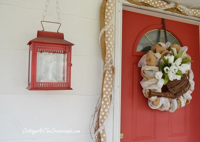 A neutral spring wreath | cottage at the crossroads