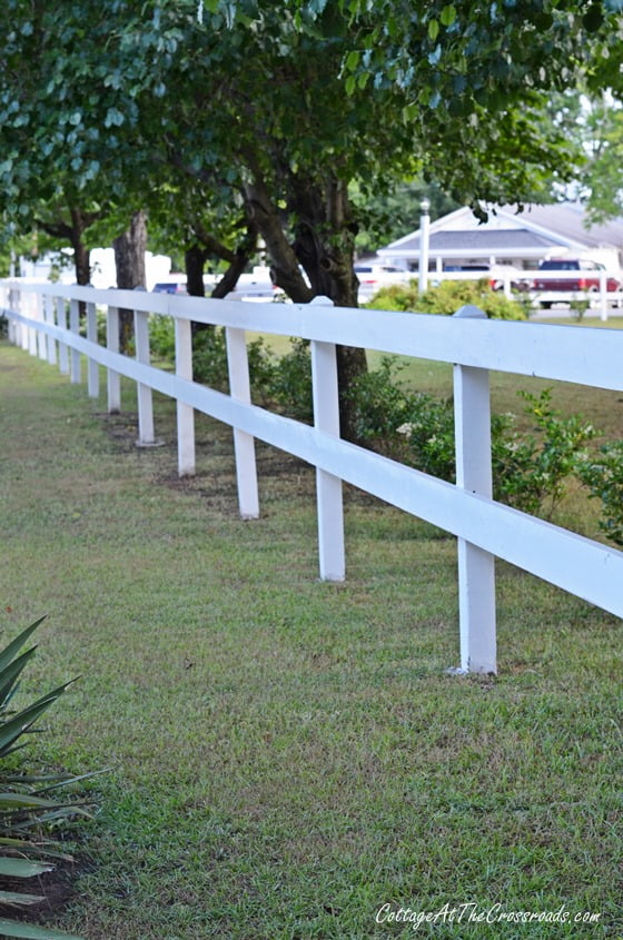 Fence around the crossroads