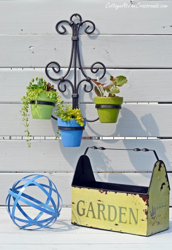 Potting bench skirt | cottage at the crossroads