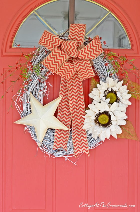 Adding patriotic touches to the porch | cottage at the crossroads