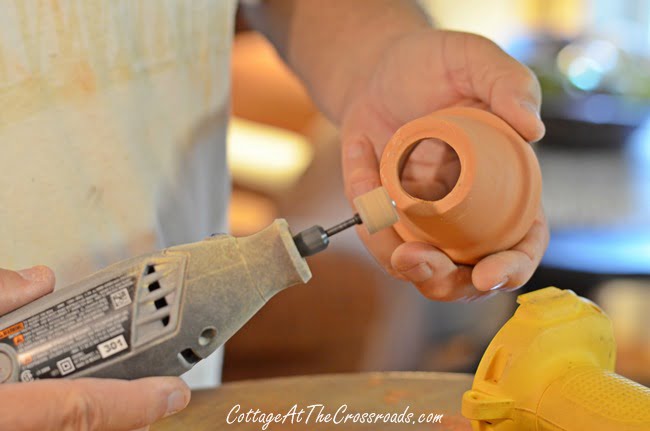 How to make terracotta pot napkin rings | cottage at the crossroads