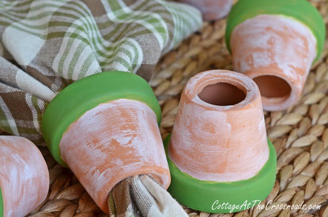 How to make terracotta pot napkin rings | cottage at the crossroads