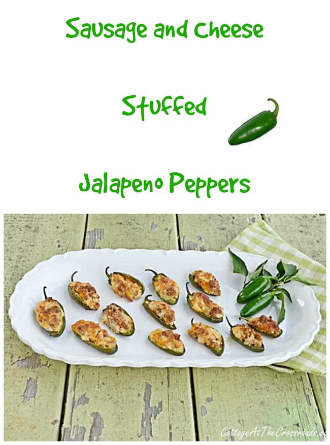 Sausage and cheese stuffed jalapeno peppers | cottage at the crossroads