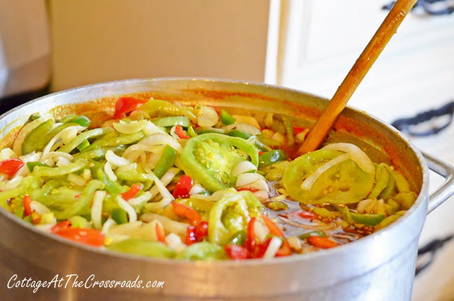 Green tomato relish | cottage at the crossroads
