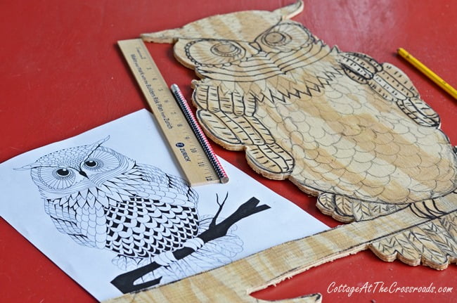 Using a dremel to create a wooden owl | cottage at the crossroads