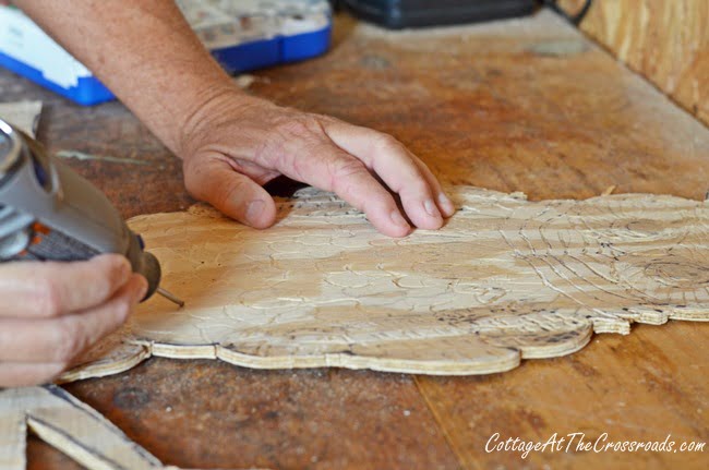 Using a dremel to create a wooden owl | cottage at the crossroads