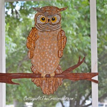 Using a dremel to create a wooden owl | cottage at the crossroads