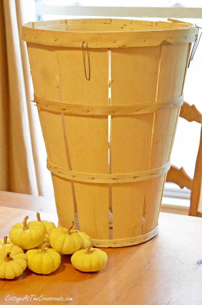 Tall bushel basket | cottage at the crossroads