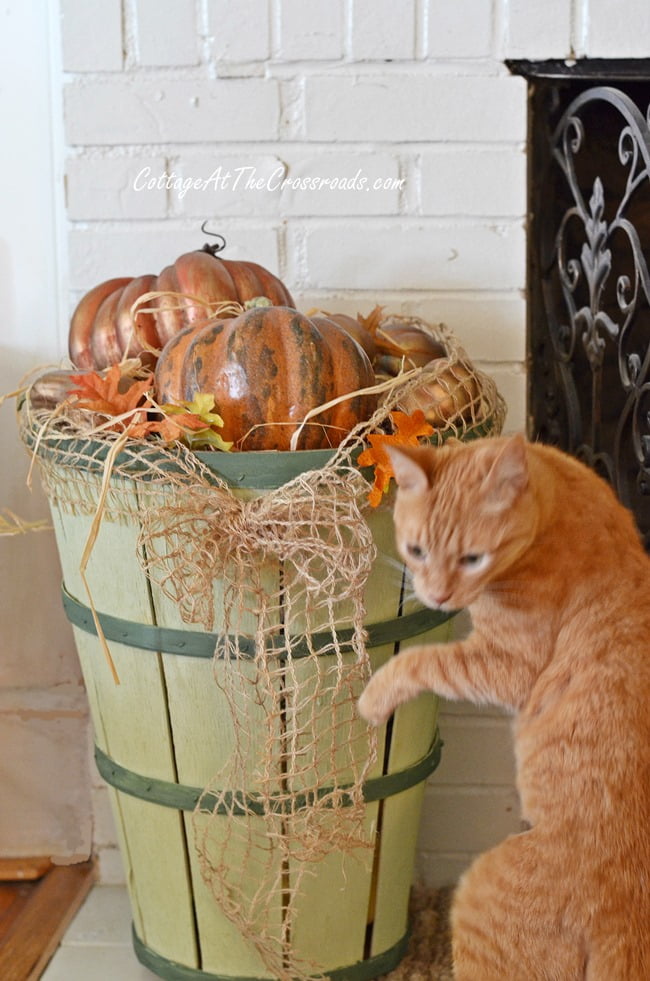 Fall mantel | cottage at the crossroads