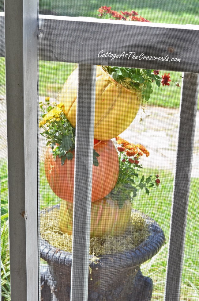 Fall porch | cottage at the crossroads