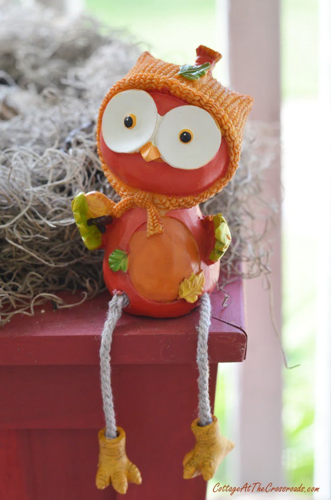 Cute owl from the dollar store | cottage at the crossroads