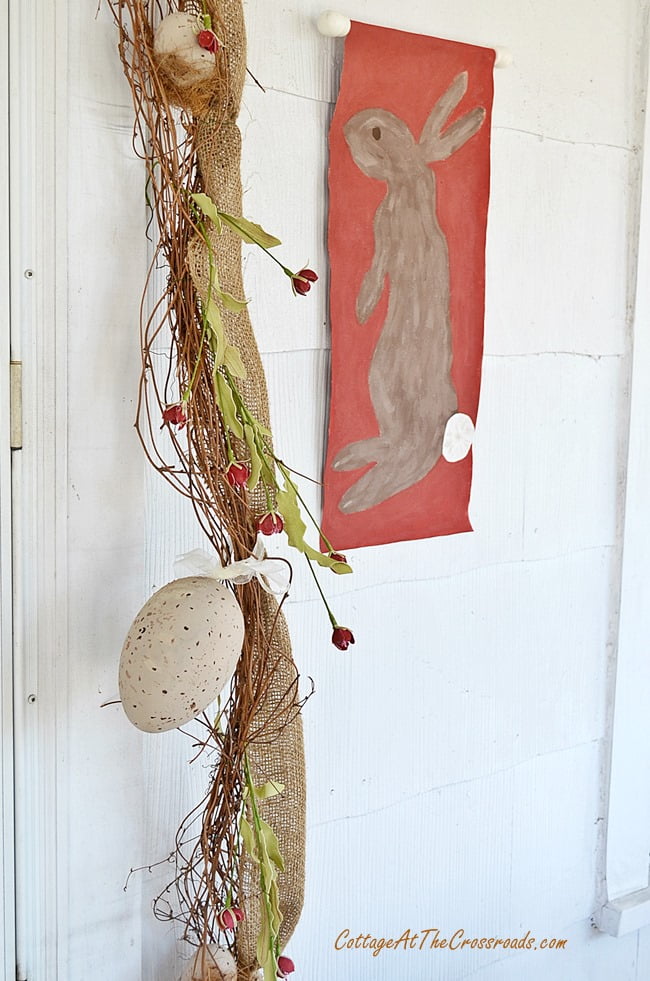 Hanging the Grapevine Garland 