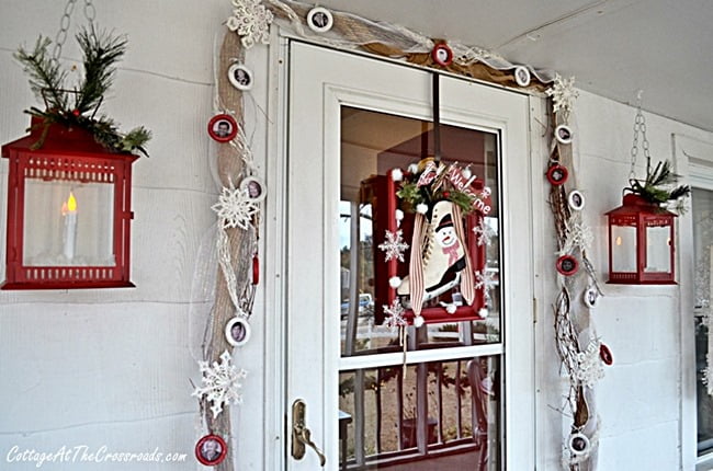 Christmas wreath and garland | cottage at the crossroads