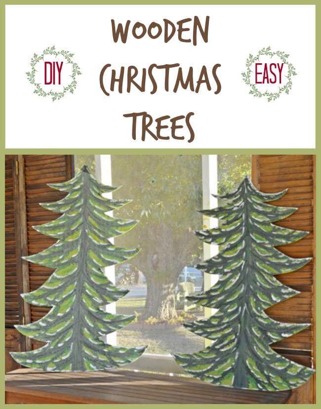 Diy wooden christmas trees  by cottageatthecrossroads. Com