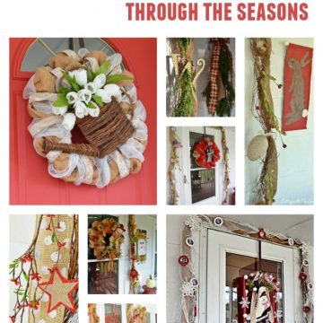 When i put up a grapevine garland two years ago, i had no idea that i would continue to use it for so long. But it has become the base for all my seasonal decorating on the front porch of our little country cottage! | cottage at the crossroads