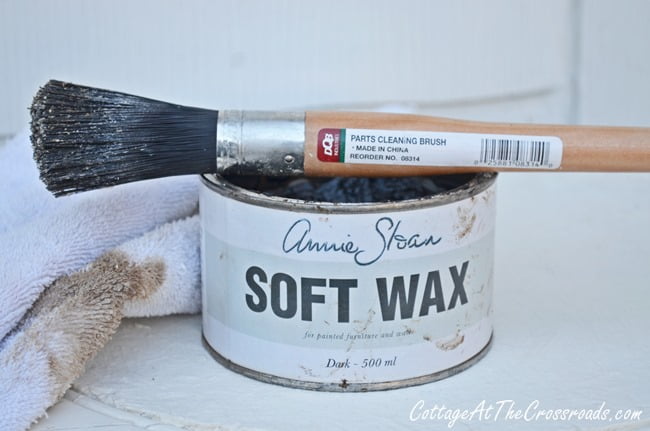 Annie sloan dark wax | cottage at the crossroads