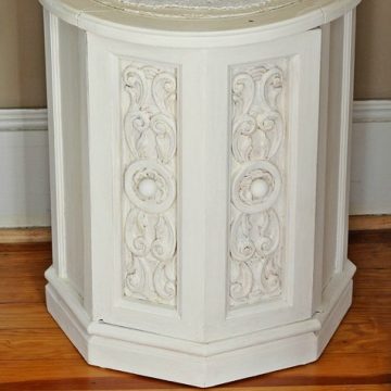 Chalky painted nightstand
