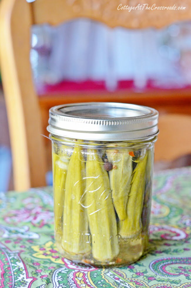 Pickled okra | cottage at the crossroads