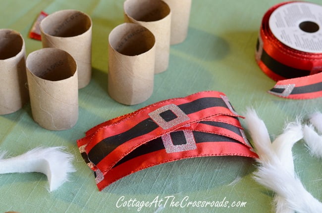 Santa belt napkin on sale rings