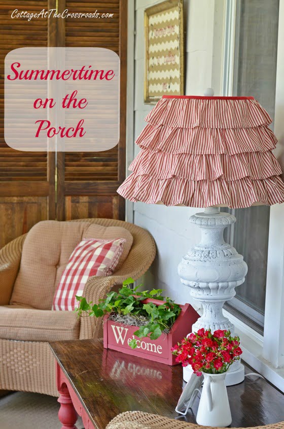 Summer porch | cottage at the crossroads