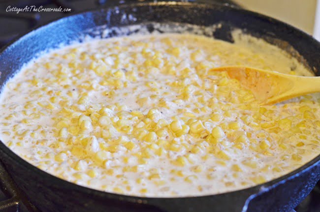 Skillet creamed corn