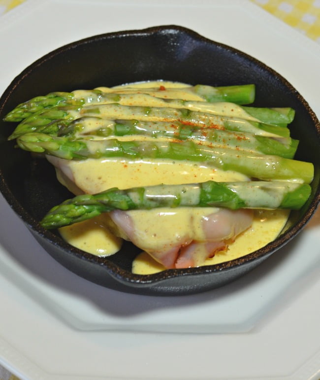 Open faced skillet sandwich