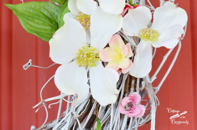 Pink spring wreath