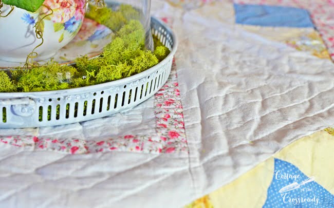 Primroses under a glass cloche | cottage at the crossroads