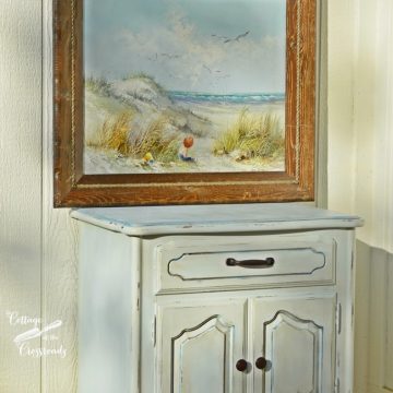 French country painted night stand | cottage at the crossroads