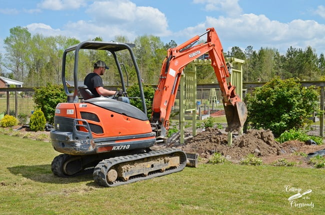 Small backhoe