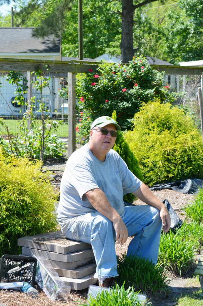 Building a garden waterfall | cottage at the crossroads