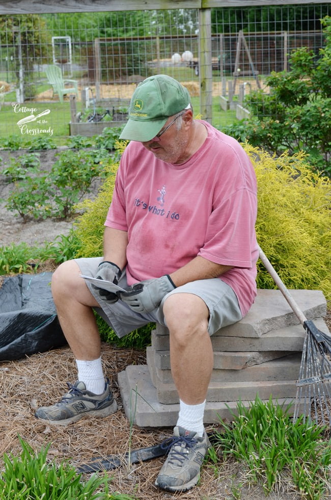 Building a garden waterfall | cottage at the crossroads