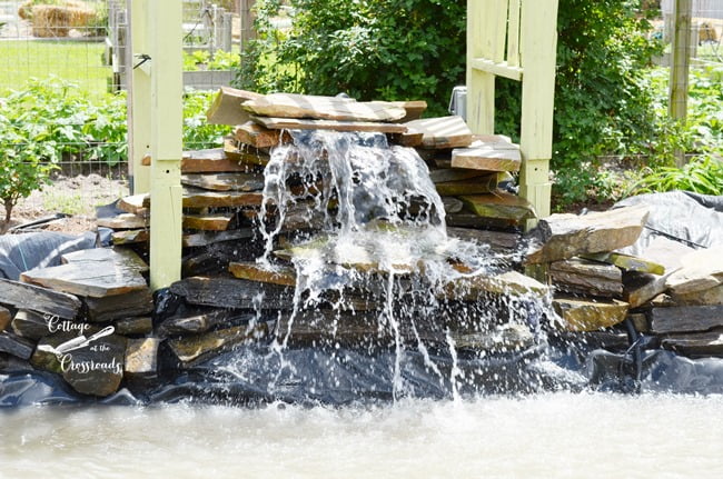 Step-by-step directions on how to create a garden waterfall | cottage at the crossroads