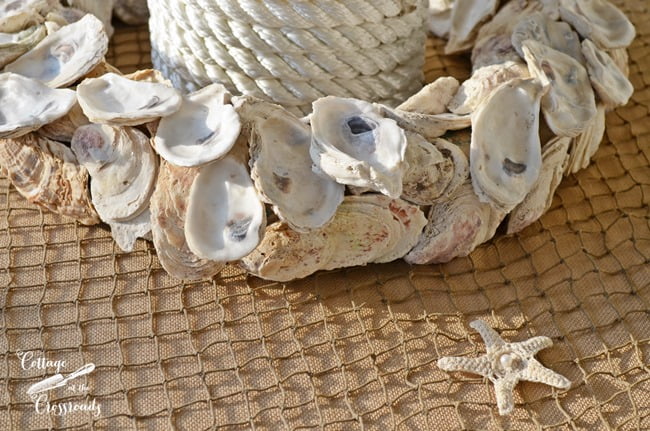 How to make an oyster shell candle ring | cottage at the crossroads