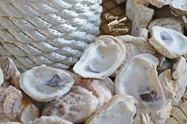 How to make an oyster shell candle ring | cottage at the crossroads