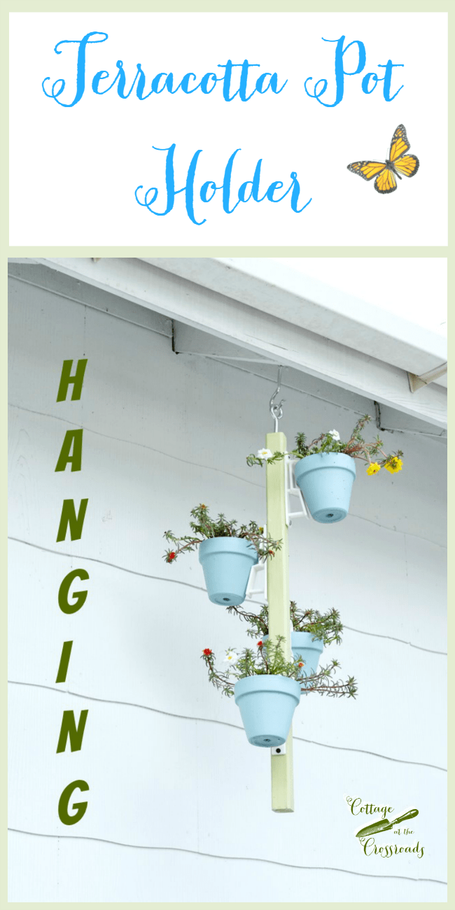 Put your plants on display with this easy to diy hanging pot holder from cottage at the crossroads