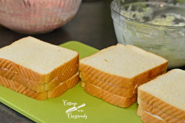 How to make ribbon tea sandwiches | cottage at the crossroads