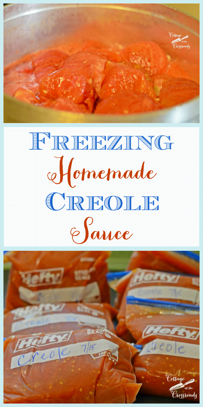 Preserve the flavor of summer tomatoes by making and freezing this awesome creole sauce!