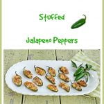 Sausage and cheese stuffed jalapeno peppers