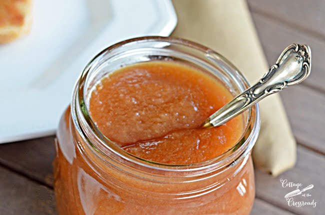 Homemade pear apple butter | cottage at the crossroads