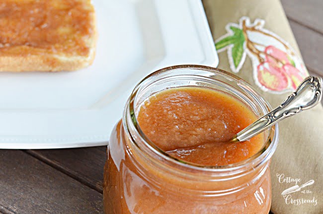 Homemade pear apple butter | cottage at the crossroads