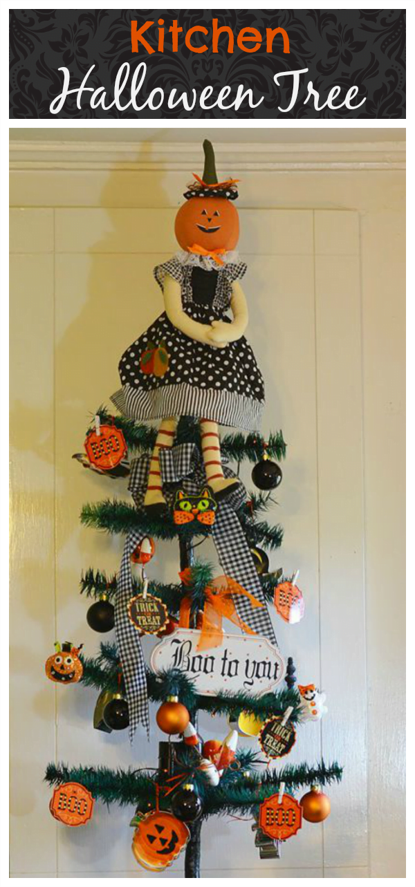 Halloween tree for the kitchen | cottage at the crossroads