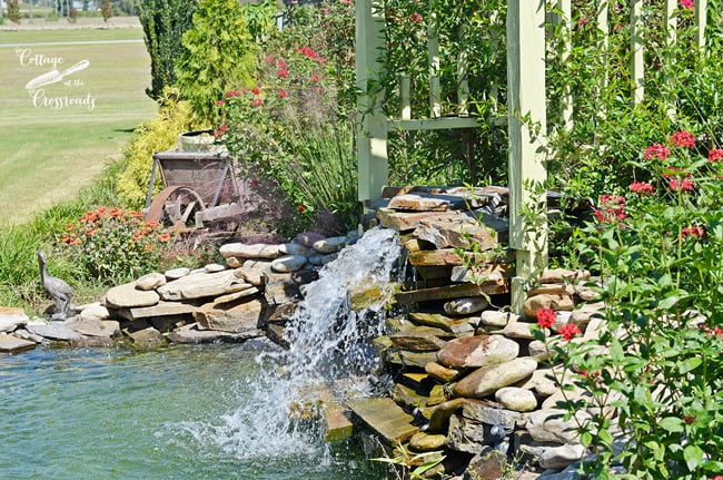 Diy pond and waterfall | cottage at the crossroads