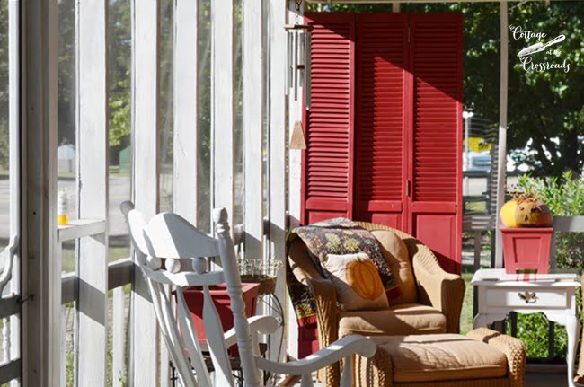 Painted repurposed closet doors | cottage at the crossroads