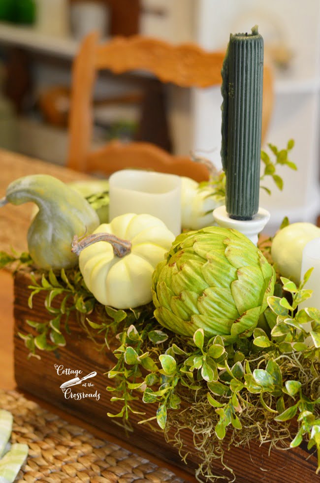 Fall table centerpiece | cottage at the crossroads