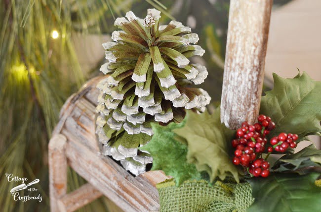 A peaceful christmas mantel | cottage at the crossroads